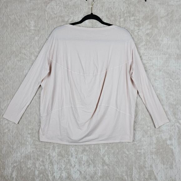 Lululemon Back In Action Shirt 8 Lightweight Pink Gym Athleisure Preppy Cotton - Picture 2 of 4